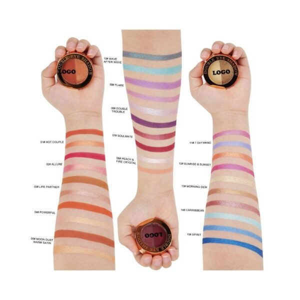 2-Color Eyeshadow Palette - 图片 3